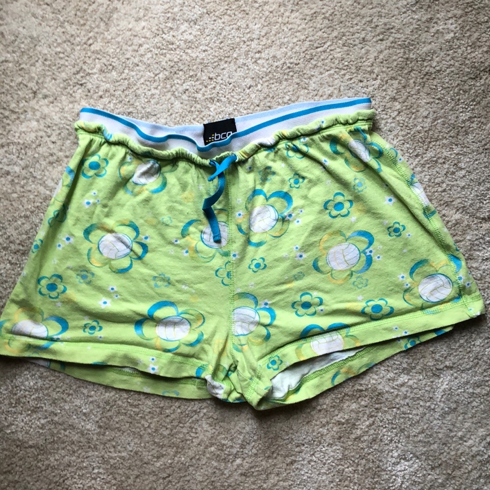 Green and blue cute volleyball pj shorts!